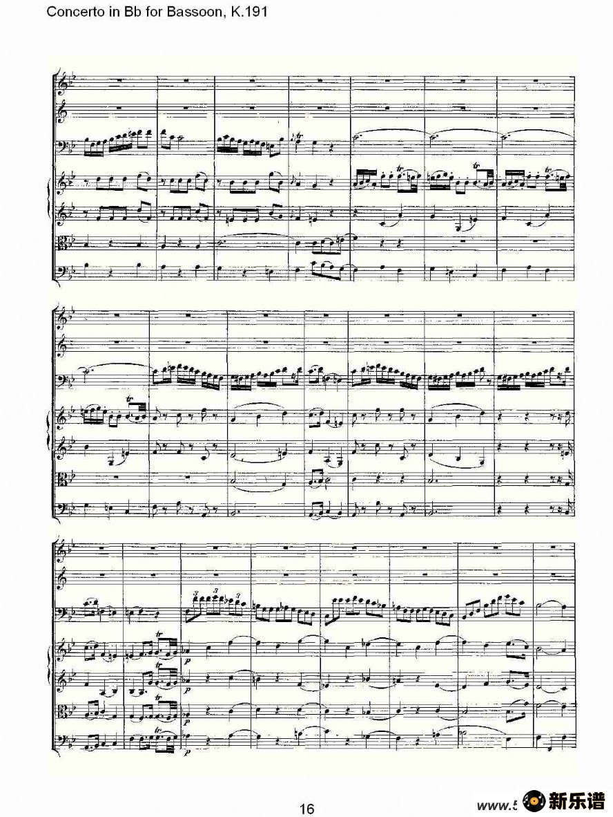 concerto in bb for bassoon, k.191ļ׸