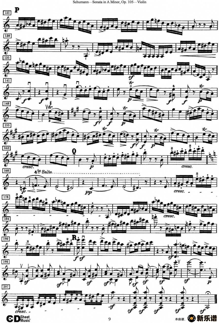 violin sonata in a minor op.105ļ׸